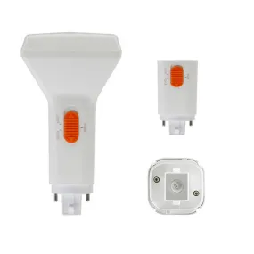 2 pin PL LED Bulb, 9W, 1150lm, 30K/35K/40K, Vertical, 26W CFL Equal, G24d Base, Direct Or Bypass