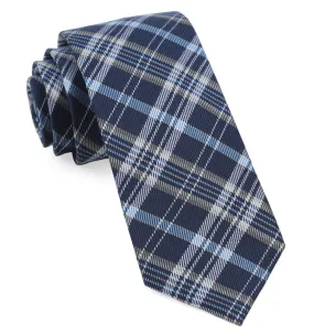 Andersen Plaid Navy Tie