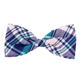 Bow Tie | Navy, Pink, & Turquoise Madras Plaid