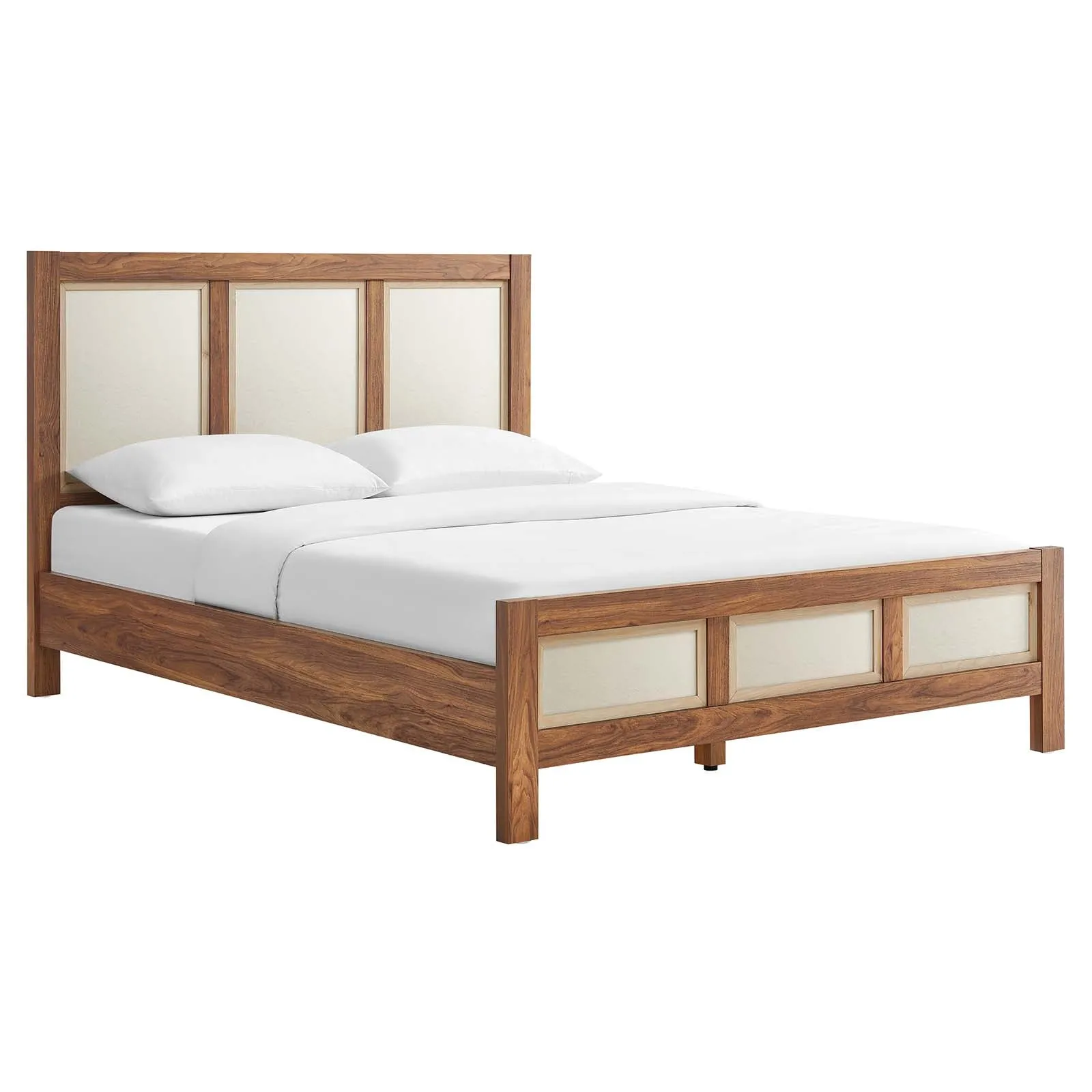 Capri Wood Grain Platform Bed by Modway