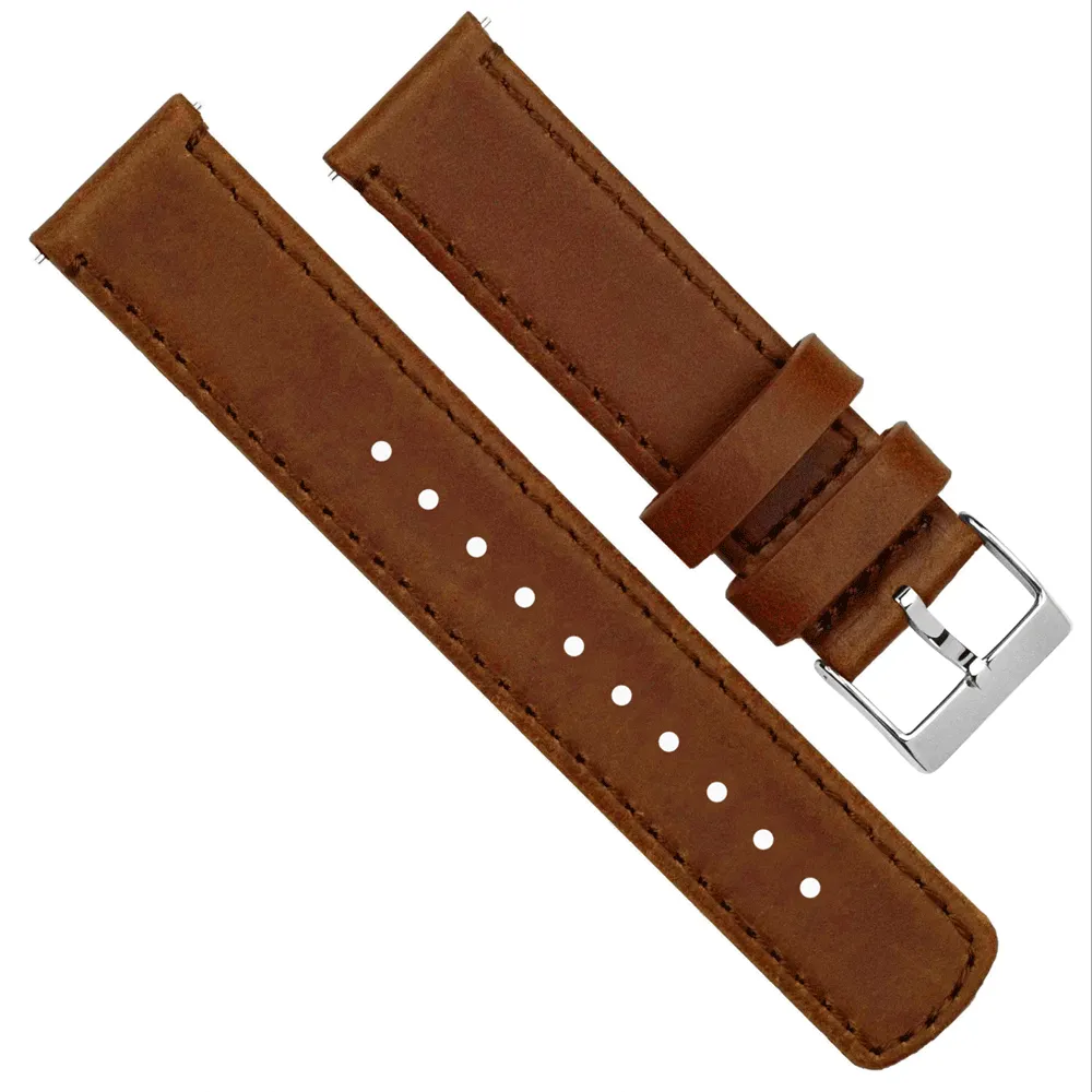 Fossil Q Weathered Brown Leather Watch Band