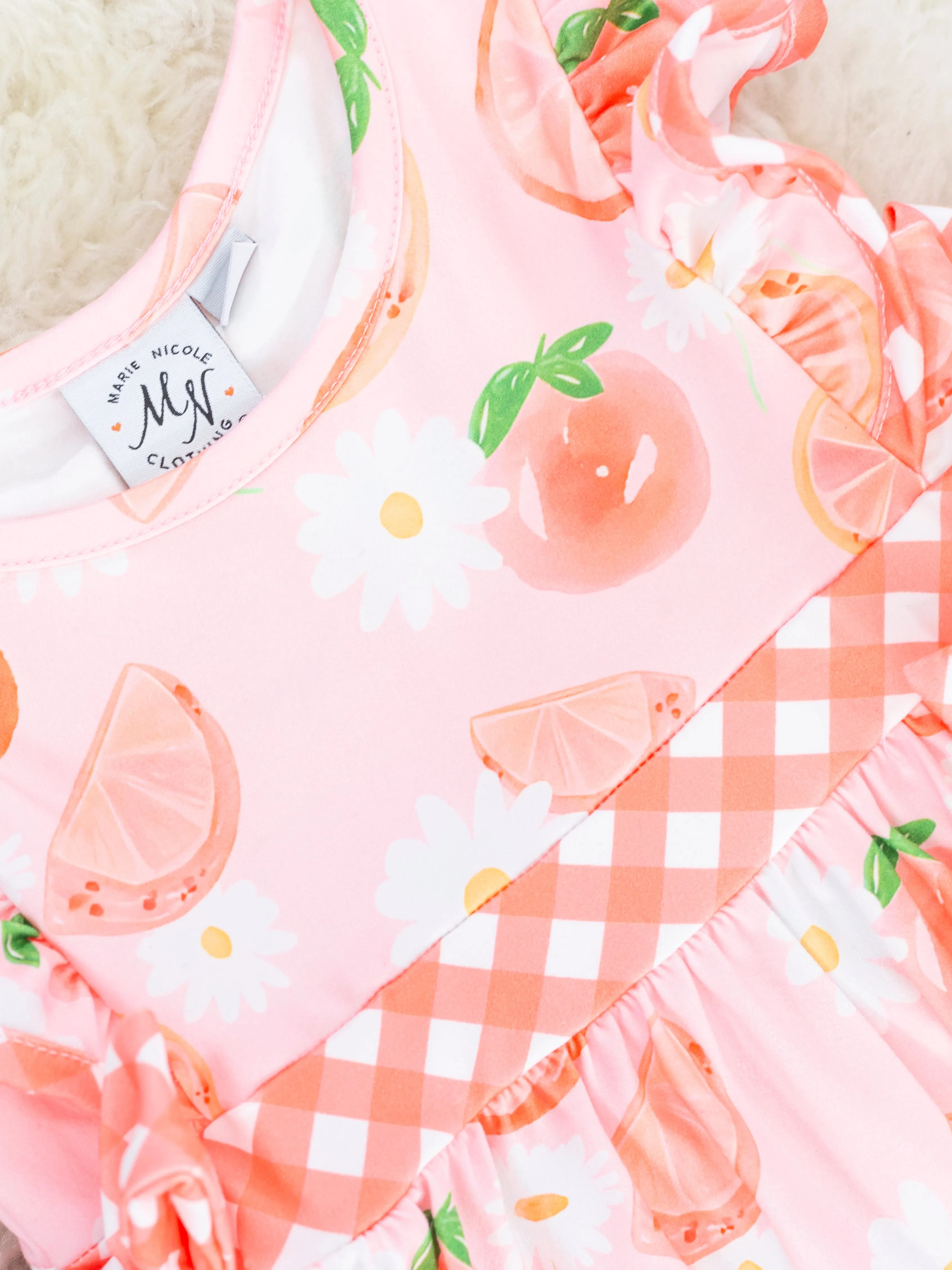 Grapefruit & Daisy Ruffle Outfit