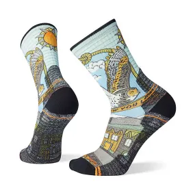 Hike Light Cushion Print Crew Socks