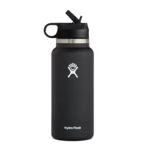 Hydro Flask Wide Mouth 32 oz Bottle w/ Straw Lid