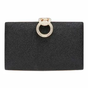 Shimmery Evening Clutch Crossbody Bag