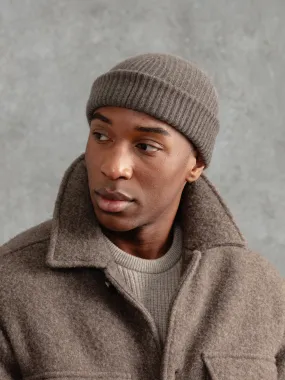 The Cashmere Bandit Beanie - Dark Taupe