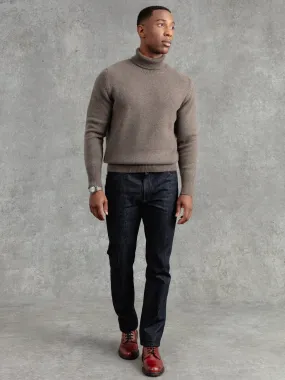 The Cashmere Submariner Rollneck - Dark Taupe