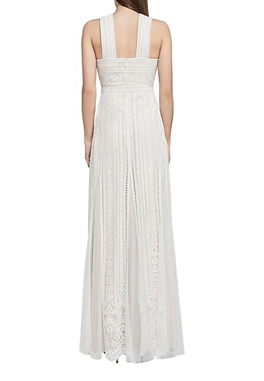 White Aloysha Halter Neck Gown